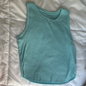 American Eagle Outfitters Ribbed Crewneck Tank Blue & Pink